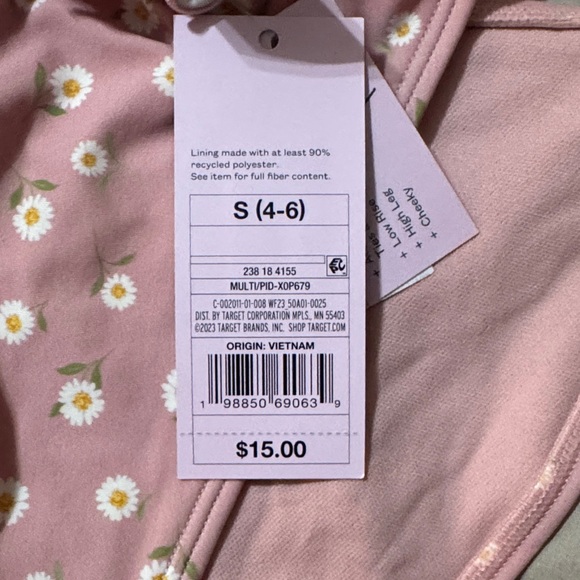 Pink Floral Bikini Bottom - Picture 2 of 2